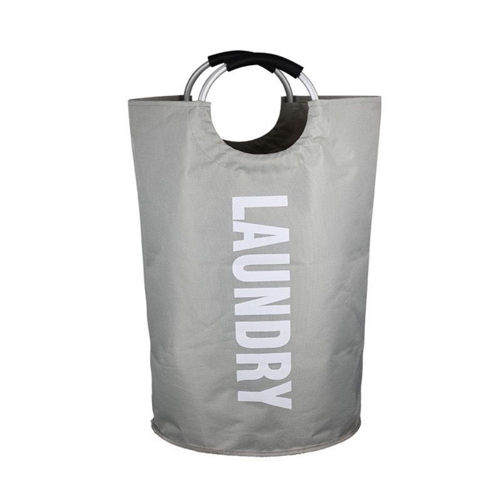 Collapsible heavy-duty fabric laundry basket with aluminum handles — photo 4 of 6